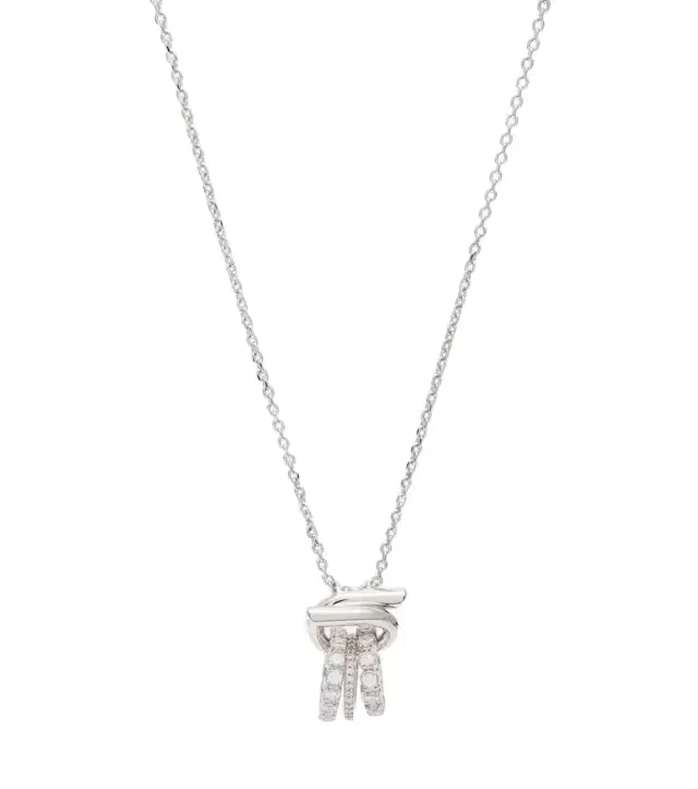 Ferragamo Gancini crystal-embellished necklace