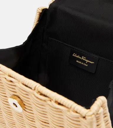 Ferragamo Small wicker top-handle bag | Thumbnail 3