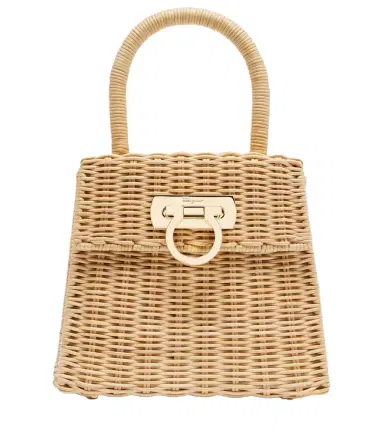 Ferragamo Small wicker top-handle bag | Thumbnail 1