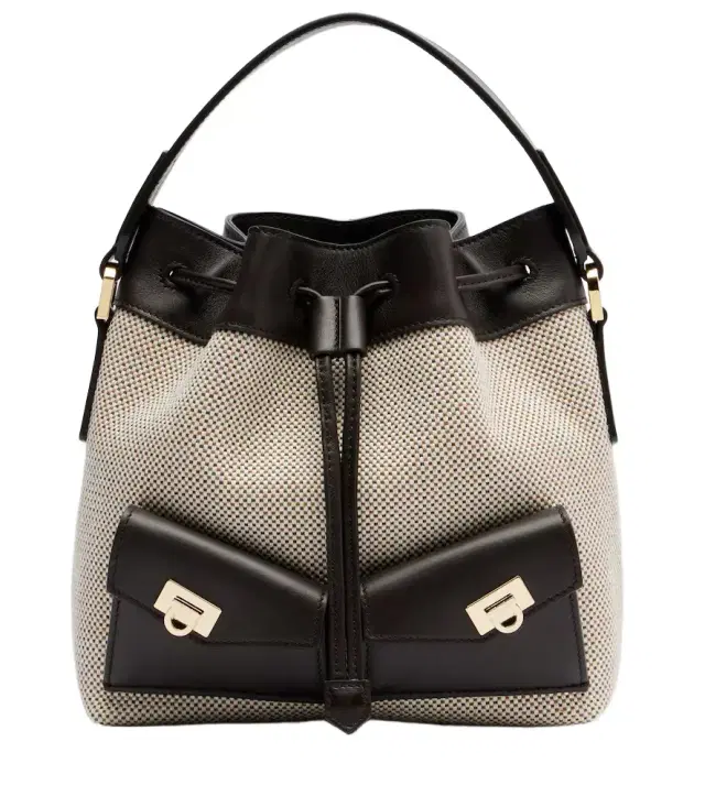 Ferragamo Harley Mini canvas bucket bag