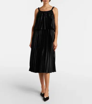 Noir Kei Ninomiya Satin midi dress | Thumbnail 4