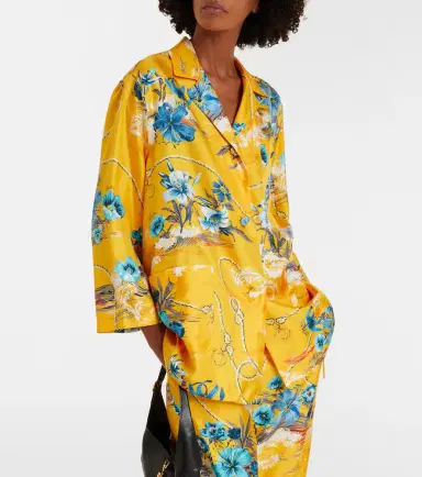 Gucci Floral silk twill shirt | Thumbnail 2