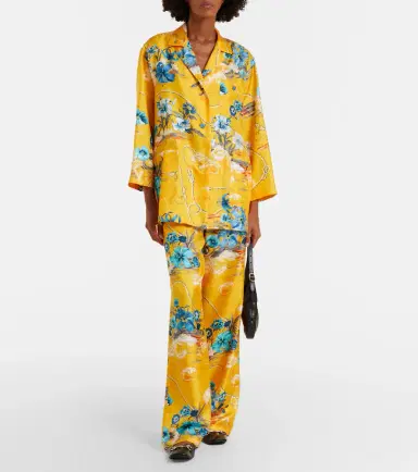 Gucci Floral silk twill shirt | Thumbnail 3