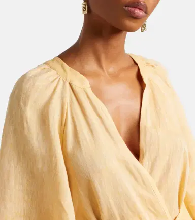 Eres Audacieuse belted linen maxi dress | Thumbnail 4