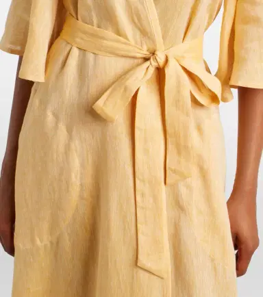 Eres Audacieuse belted linen maxi dress | Thumbnail 5