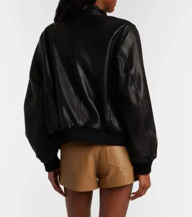 Nour Hammour Leontine leather shorts | Thumbnail 5