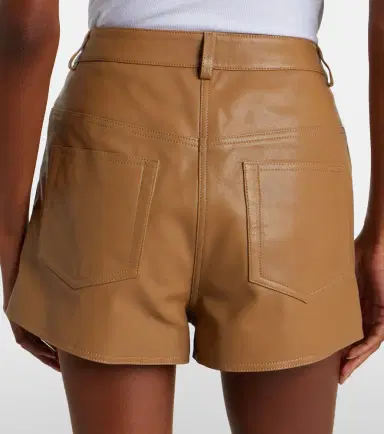 Nour Hammour Leontine leather shorts | Thumbnail 7