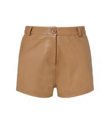 Nour Hammour Leontine leather shorts | Thumbnail 1