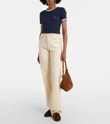 Saint Laurent Amalia Small suede shoulder bag | Thumbnail 5