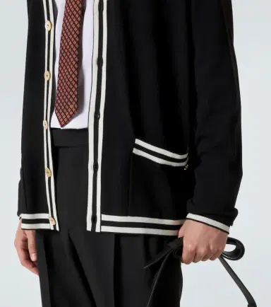 Valentino VLogo virgin wool cardigan | Thumbnail 3
