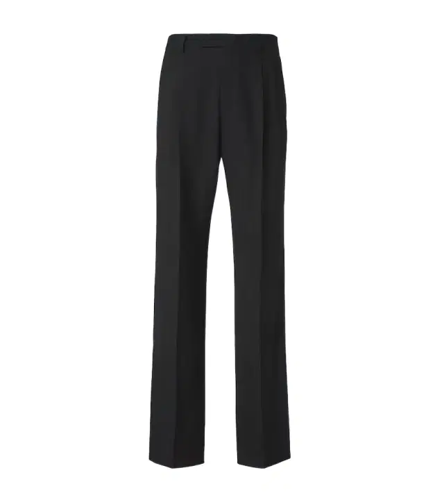 Virgin wool straight pants