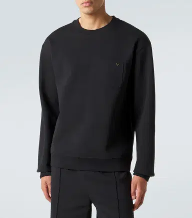 Valentino VGold cotton-blend jersey sweatshirt | Thumbnail 5