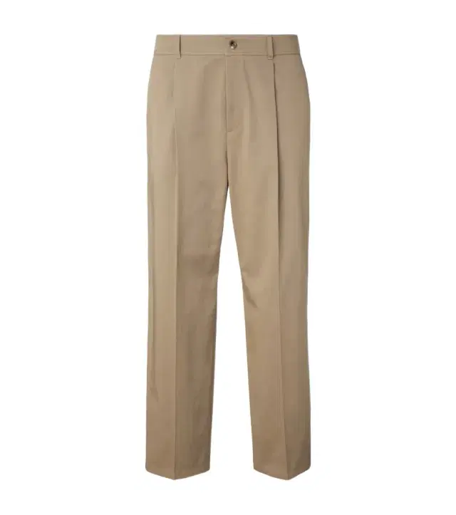 Cotton straight pants