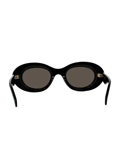 Loewe Women's Anagram 54MM Oval Sunglasses - Shiny Black Brown | Thumbnail 5 Loewe Women's Anagram 54MM Oval Sunglasses - Shiny Black Brown | Thumbnail 5
