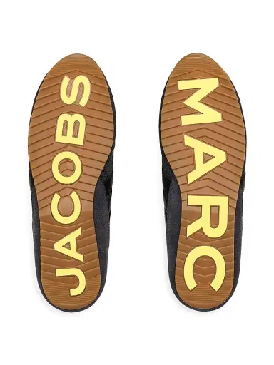 Marc Jacobs Women's The 400 Bleecker Logo Denim Low-Top Running Sneakers - Asphalt Wash - Size 9 | Thumbnail 6