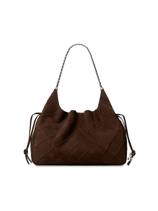 Tory Burch Women's Fleming Suede  Tote - Dark Cocoa