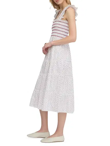 Hill House Home Women's The Ellie Nap Dress - White Poppy Half Drop - Size XXL | Thumbnail 2