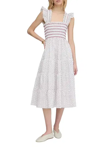 Hill House Home Women's The Ellie Nap Dress - White Poppy Half Drop - Size XXL | Thumbnail 1
