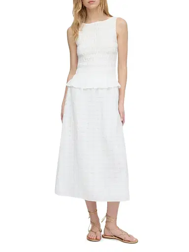 Hill House Home Women's The Phoebe Nap Top - White Crinkle Check - Size XXL | Thumbnail 2 Hill House Home Women's The Phoebe Nap Top - White Crinkle Check - Size XXL | Thumbnail 2