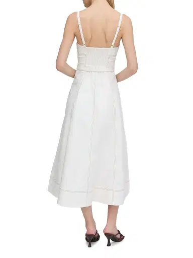 Hill House Home Women's The Fiona Dress - Off White - Size XXL | Thumbnail 4