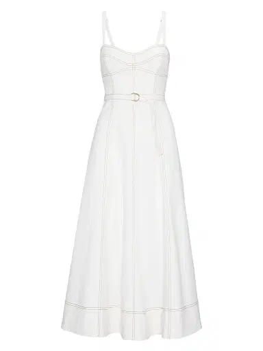 Hill House Home Women's The Fiona Dress - Off White - Size XXL | Thumbnail 1