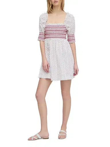 Hill House Home Women's The Lila Nap Dress - White Poppy Half Drop - Size Large | Thumbnail 2
