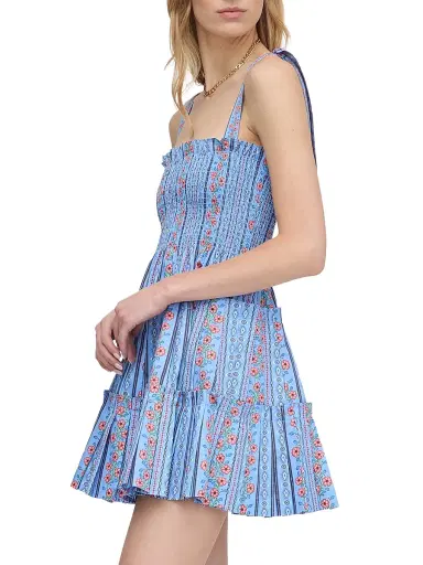 Hill House Home Women's The Ribbon Charlotte Nap Dress - Blue Floral Batik Stripe - Size XXL | Thumbnail 4 Hill House Home Women's The Ribbon Charlotte Nap Dress - Blue Floral Batik Stripe - Size XXL | Thumbnail 4