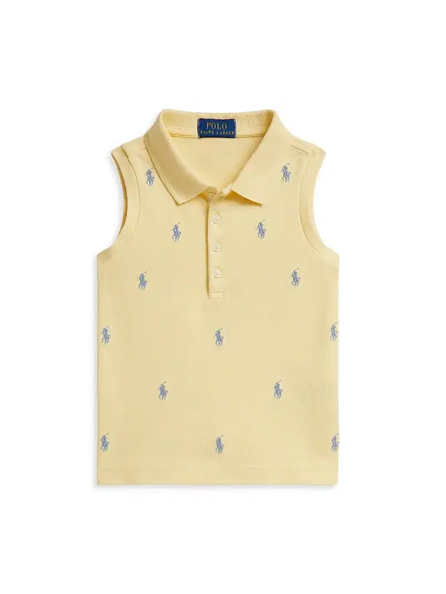 Little Girl's & Girl's Logo Embroidered Polo Shirt - Yellow