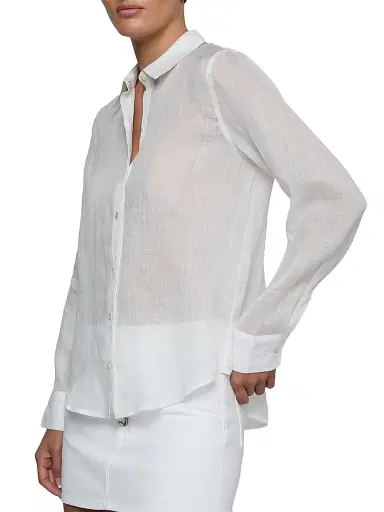 L'AGENCE Women's Ellery Sheer Long-Sleeve Blouse - | Thumbnail 4 L'AGENCE Women's Ellery Sheer Long-Sleeve Blouse - | Thumbnail 4