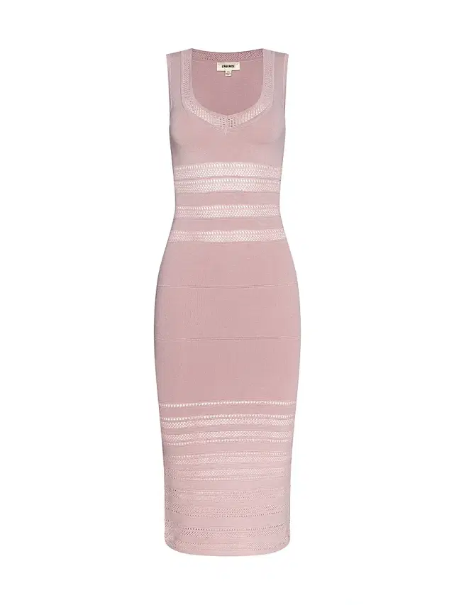L'AGENCE Women's Taren Knit Midi-Dress - Misty Rose