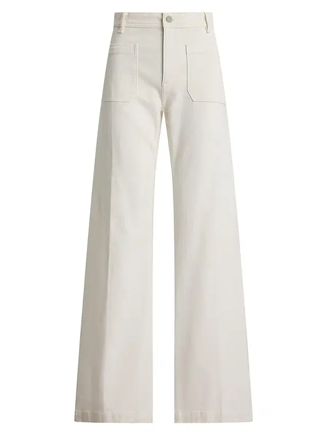 Women's Beaton Cotton Denim Pants - Burgoes Wash