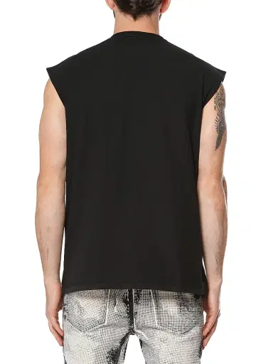Purple Brand Men's Logo Abstract Cotton Crewneck T-Shirt | Thumbnail 2
