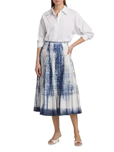 Kobi Halperin Women's Andie Tie-Dye Silk Midi-Skirt | Thumbnail 2 Kobi Halperin Women's Andie Tie-Dye Silk Midi-Skirt | Thumbnail 2