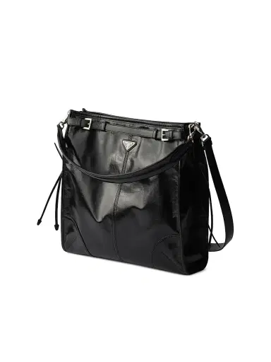 Prada Men's Bonnie Leather Shoulder Bag | Thumbnail 4