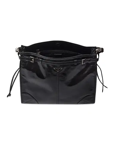 Prada Men's Bonnie Leather Shoulder Bag | Thumbnail 7