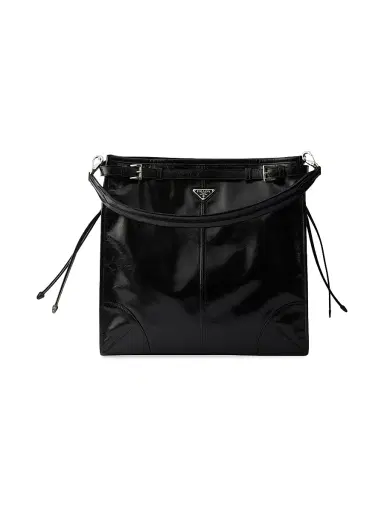 Prada Men's Bonnie Leather Shoulder Bag | Thumbnail 1