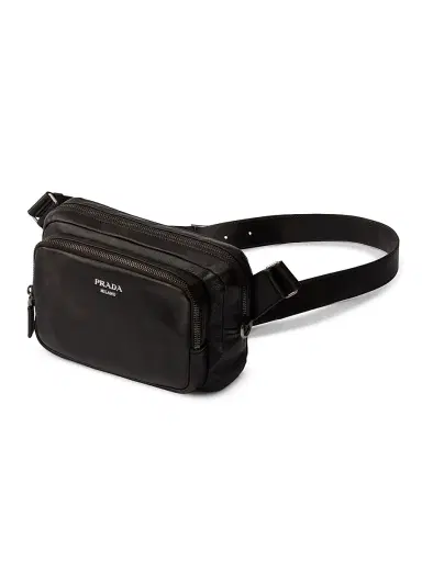 Prada Men's Distressed Nappa Leather Shoulder Bag - Brown | Thumbnail 4