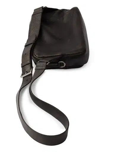 Prada Men's Distressed Nappa Leather Shoulder Bag - Brown | Thumbnail 5