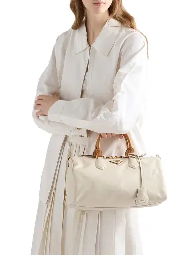 Prada Women's Leather Top-Handle Bag | Thumbnail 4 Prada Women's Leather Top-Handle Bag | Thumbnail 4