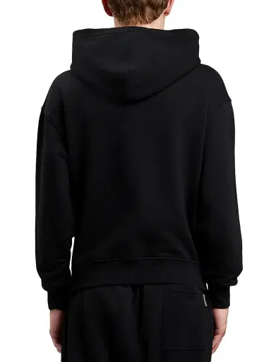 Palm Angels Men's Logo Neck Cotton Hoodie - Black Red | Thumbnail 5