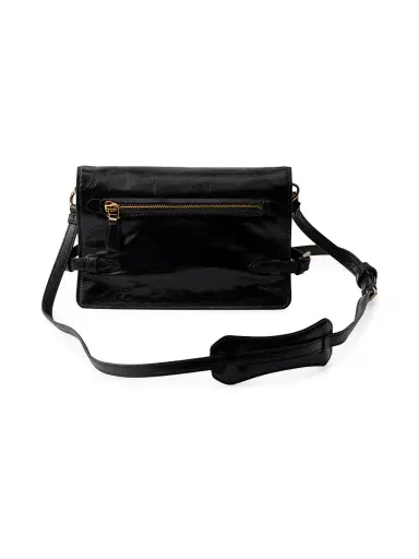 Prada Women's Mini Leather Shoulder Bag - Black | Thumbnail 3 Prada Women's Mini Leather Shoulder Bag - Black | Thumbnail 3