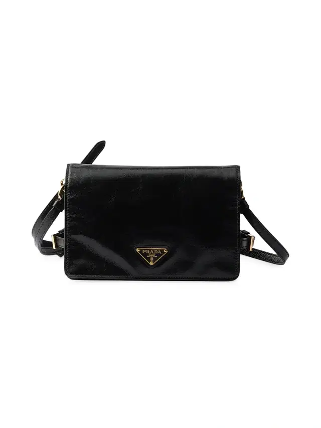 Prada Women's Mini Leather Shoulder Bag - Black