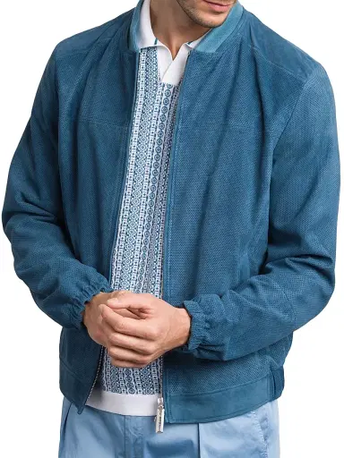 Stefano Ricci Men's Suede Blouson Jacket | Thumbnail 3 Stefano Ricci Men's Suede Blouson Jacket | Thumbnail 3