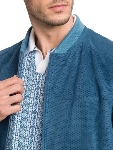 Stefano Ricci Men's Suede Blouson Jacket | Thumbnail 5 Stefano Ricci Men's Suede Blouson Jacket | Thumbnail 5