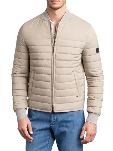 Stefano Ricci Men's Padded Jacket - Beige - Size 50 | Thumbnail 2