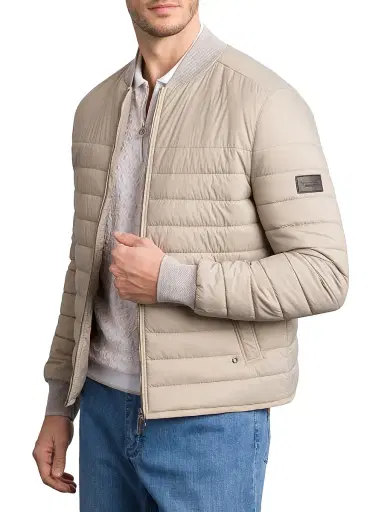 Stefano Ricci Men's Padded Jacket - Beige - Size 50 | Thumbnail 3
