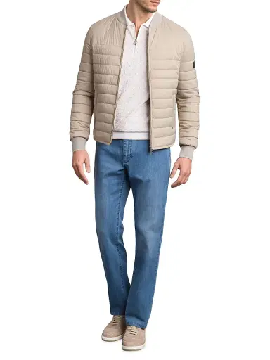 Stefano Ricci Men's Padded Jacket - Beige - Size 50 | Thumbnail 1
