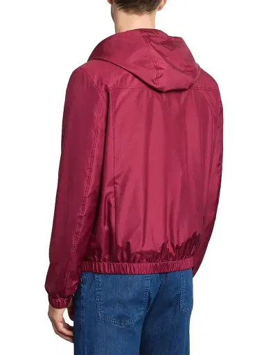 Stefano Ricci Men's Silk and Matted Crocodile Leather Hooded Blouson Jacket - Red - Size 38 | Thumbnail 3 Stefano Ricci Men's Silk and Matted Crocodile Leather Hooded Blouson Jacket - Red - Size 38 | Thumbnail 3