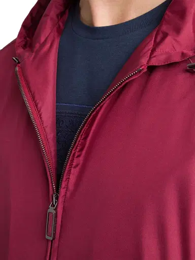 Stefano Ricci Men's Silk and Matted Crocodile Leather Hooded Blouson Jacket - Red - Size 38 | Thumbnail 4 Stefano Ricci Men's Silk and Matted Crocodile Leather Hooded Blouson Jacket - Red - Size 38 | Thumbnail 4
