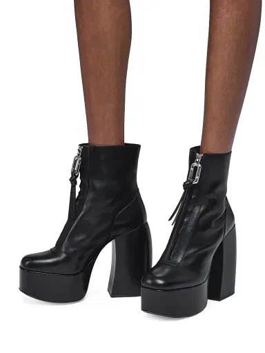 Marc Jacobs Women's The Gigi 135MM Leather Platform Ankle Boots - Black - Size 6 | Thumbnail 2 Marc Jacobs Women's The Gigi 135MM Leather Platform Ankle Boots - Black - Size 6 | Thumbnail 2